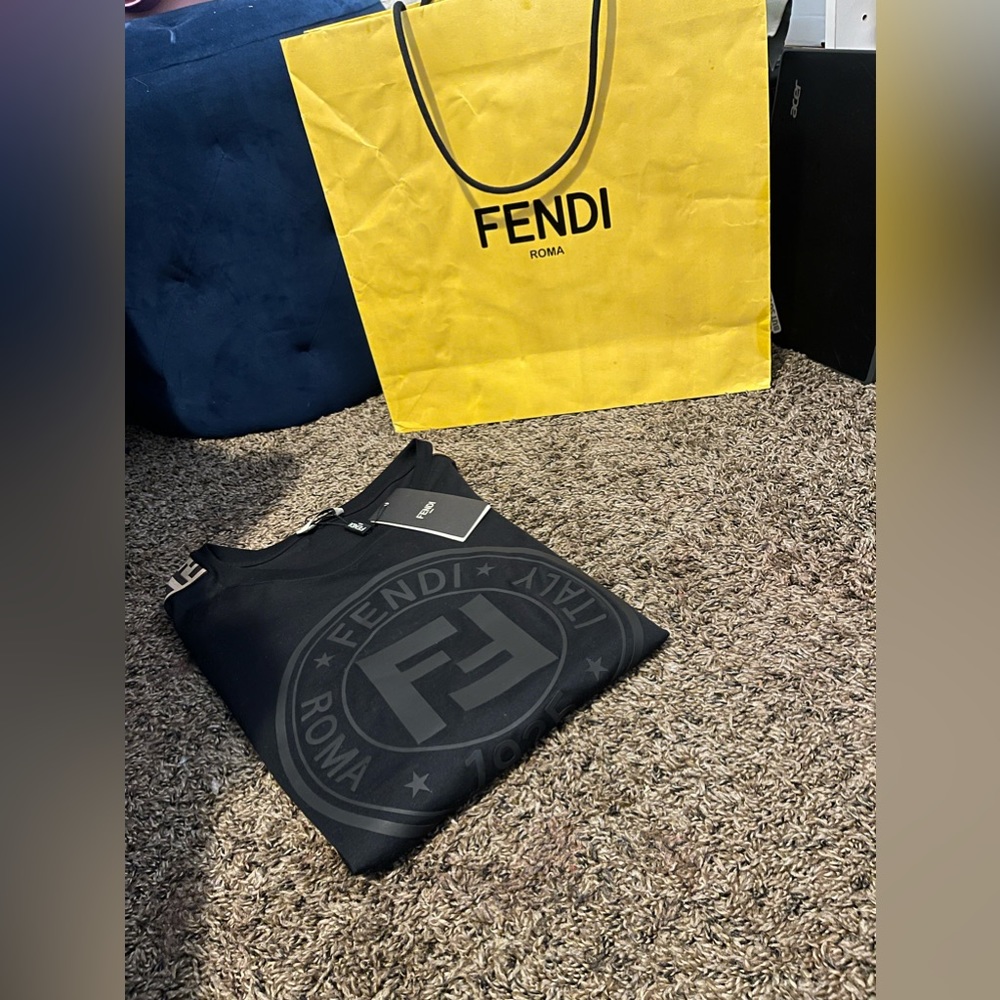 NWT Authenic Fendi Shirt size large Unisex shirt I have receipts and tags OBO
